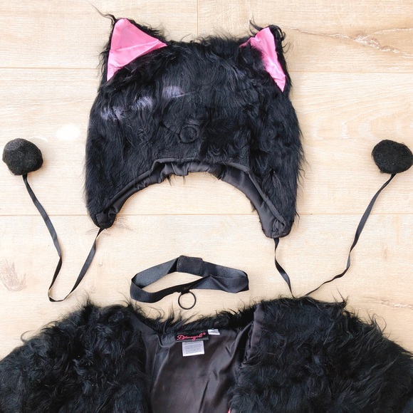 NEW DREAMGIRL PURRFECT ME PINK BLACK LEOPARD KITTY Halloween Costume - Picture 4 of 8